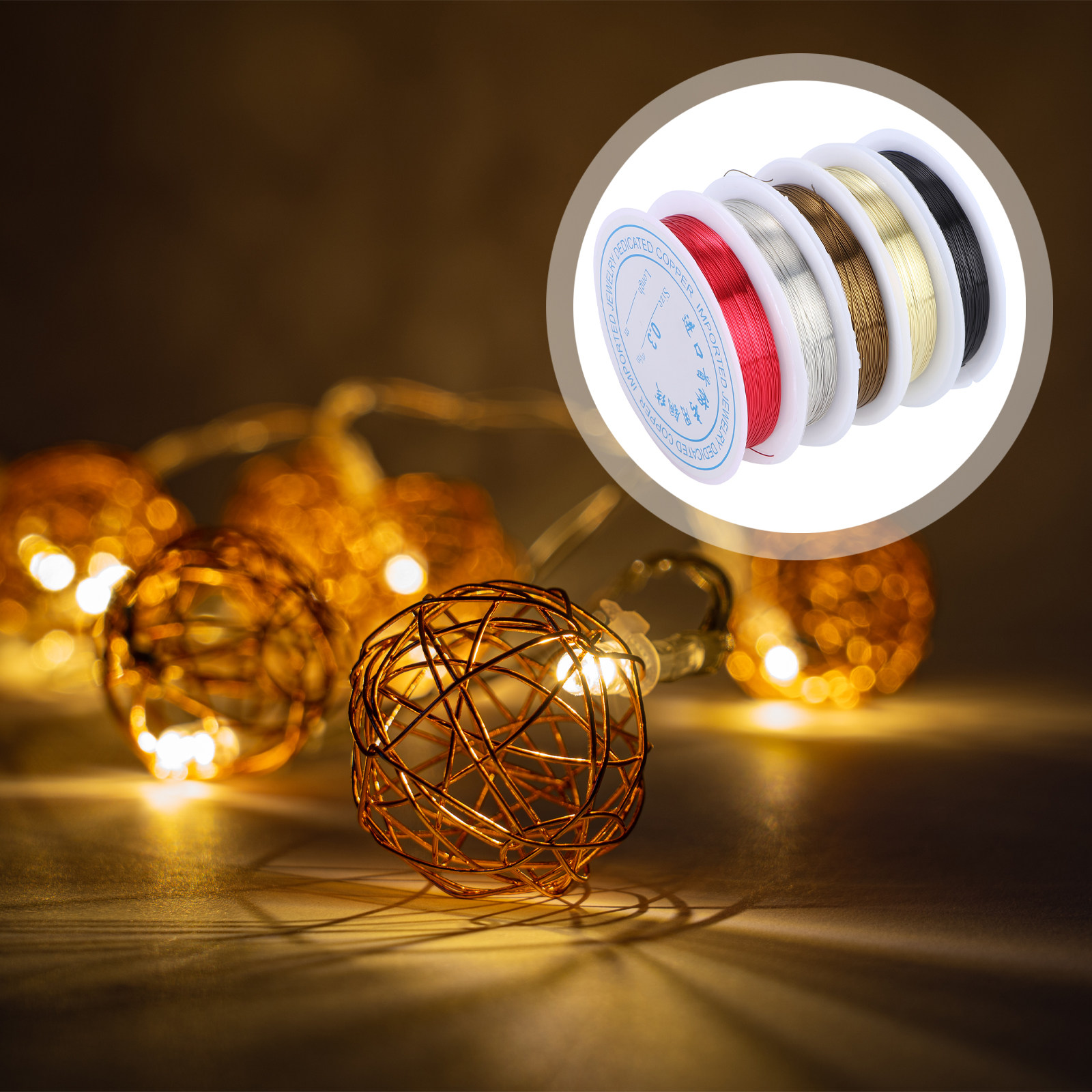 Copper Wire Roll - 5 Rolls 26 Gauge Copper Wire