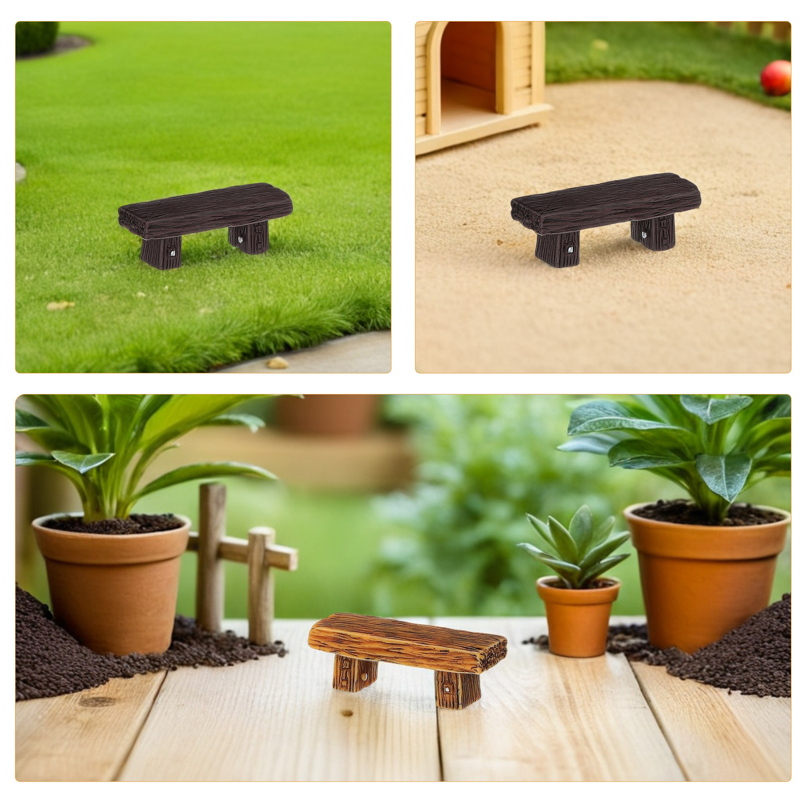 12Pcs Miniature Resin Bench Vi - Bonsai Garden Landscape Design recension och pris