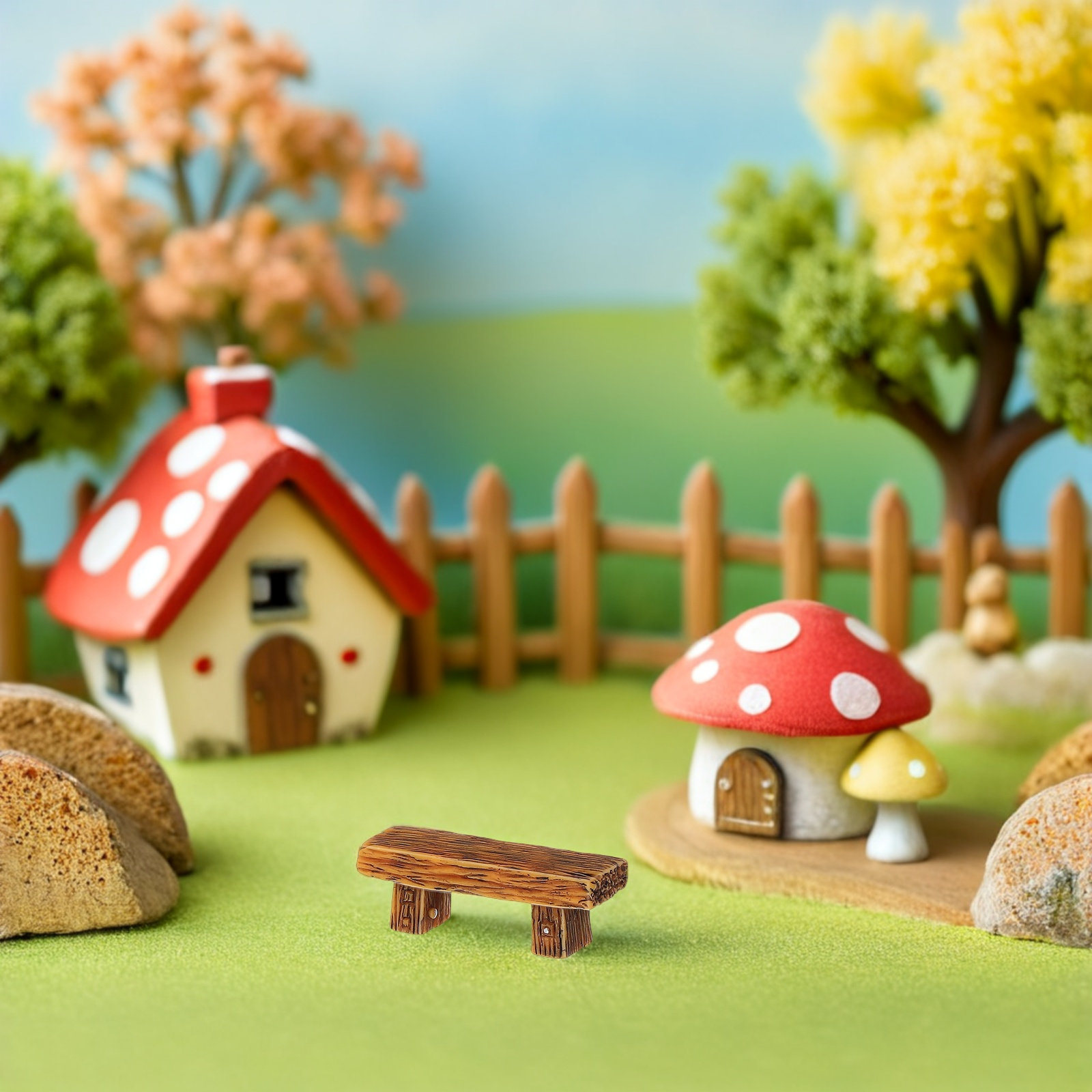 12Pcs Miniature Resin Bench Vi - Bonsai Garden Landscape Design recension och pris