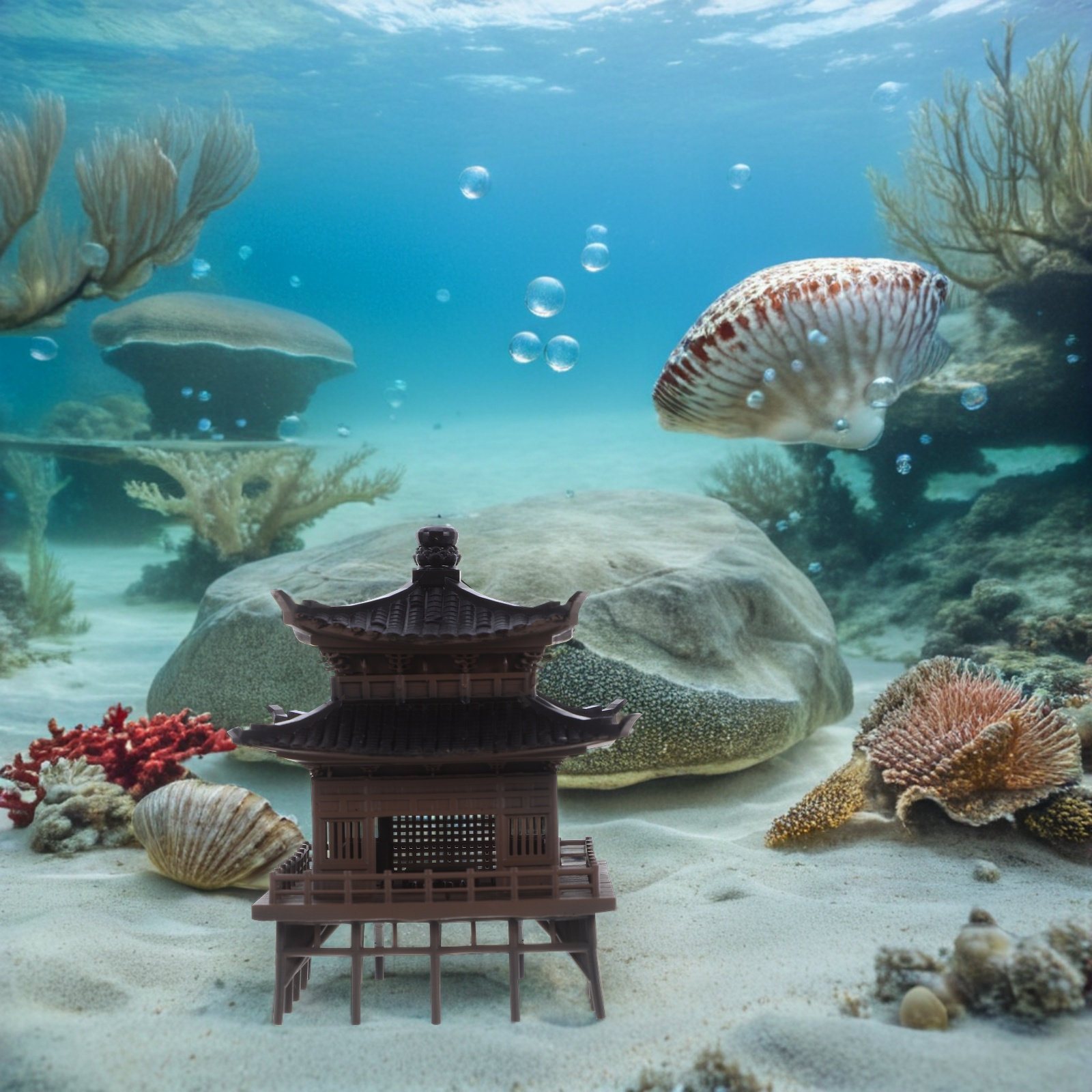 Small Chinese Pavilion Decor f - Bonsai Garden Landscape Design recension och pris