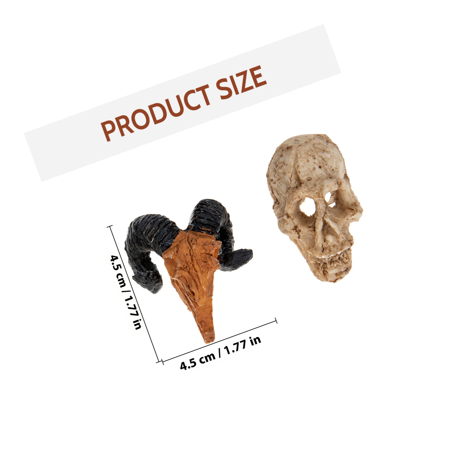 4Pcs Small Skull Ornament Resi - Bonsai Garden Landscape Design recension och pris